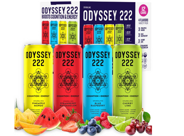 Odyssey 222 Sparkling Energy Drink 12 Pack
