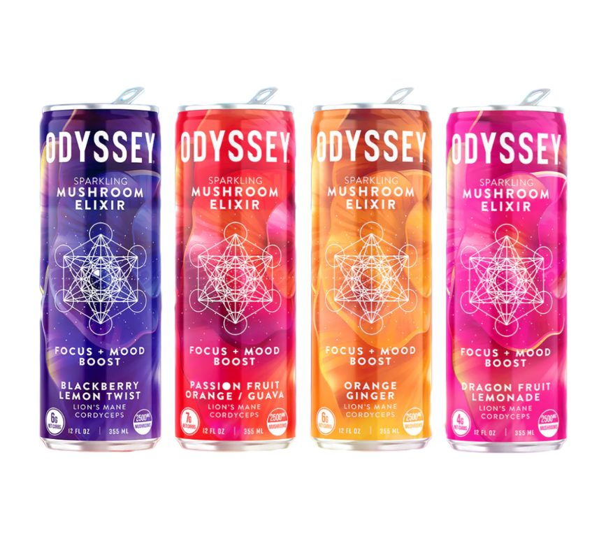 Odyssey Mushroom Elixir Energy + Focus Drink Case